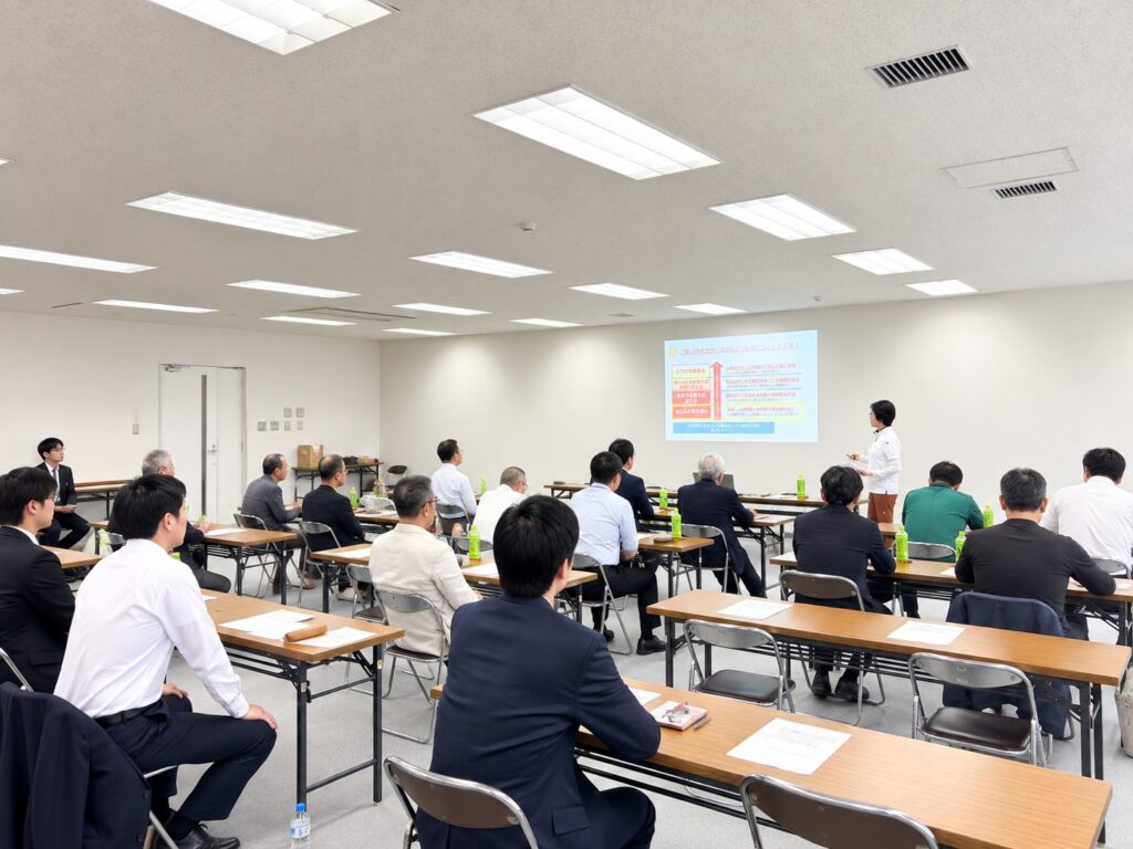 笑いのチカラと職場のコミュニケーションについて学ぶ講座会場